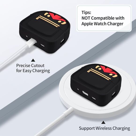 Filoto AirPods Pro 2nd Generation (2022) Case Cover Silicone-Ninja Backpack NEW - Picture 4 of 11